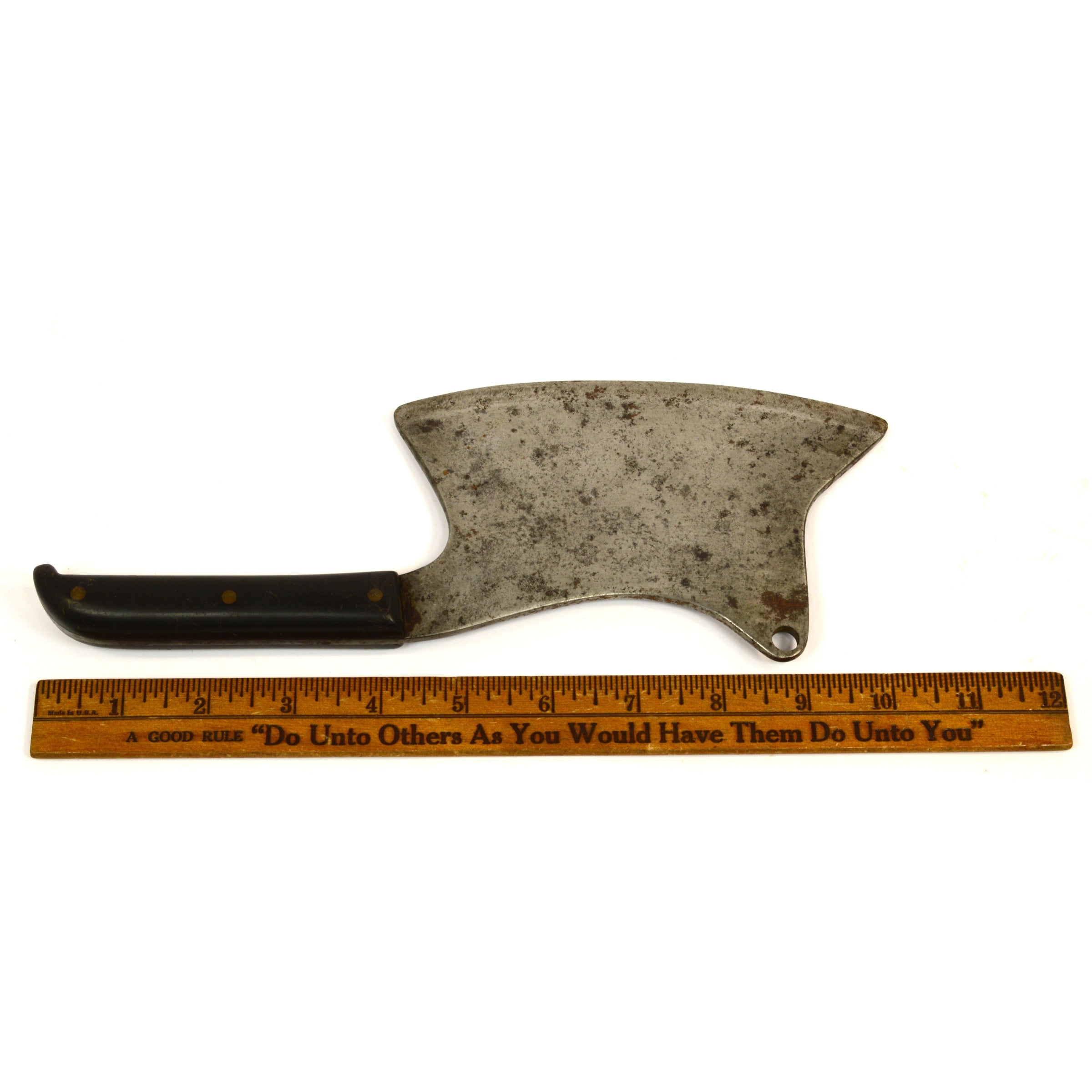 Vintage Italian Butcher Knife - High Carbon Steel Meat Cleaver for Professional Chefs & Home Cooking - Perfect for Chopping, Slicing & Meat Preparation