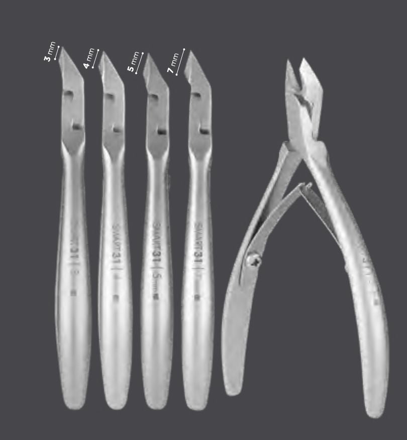 Staleks Professional Cuticle Nippers SMART 31 (3mm) - Precision Nail Care Tool for Manicures & Pedicures - Perfect for Salon Professionals & Home Use