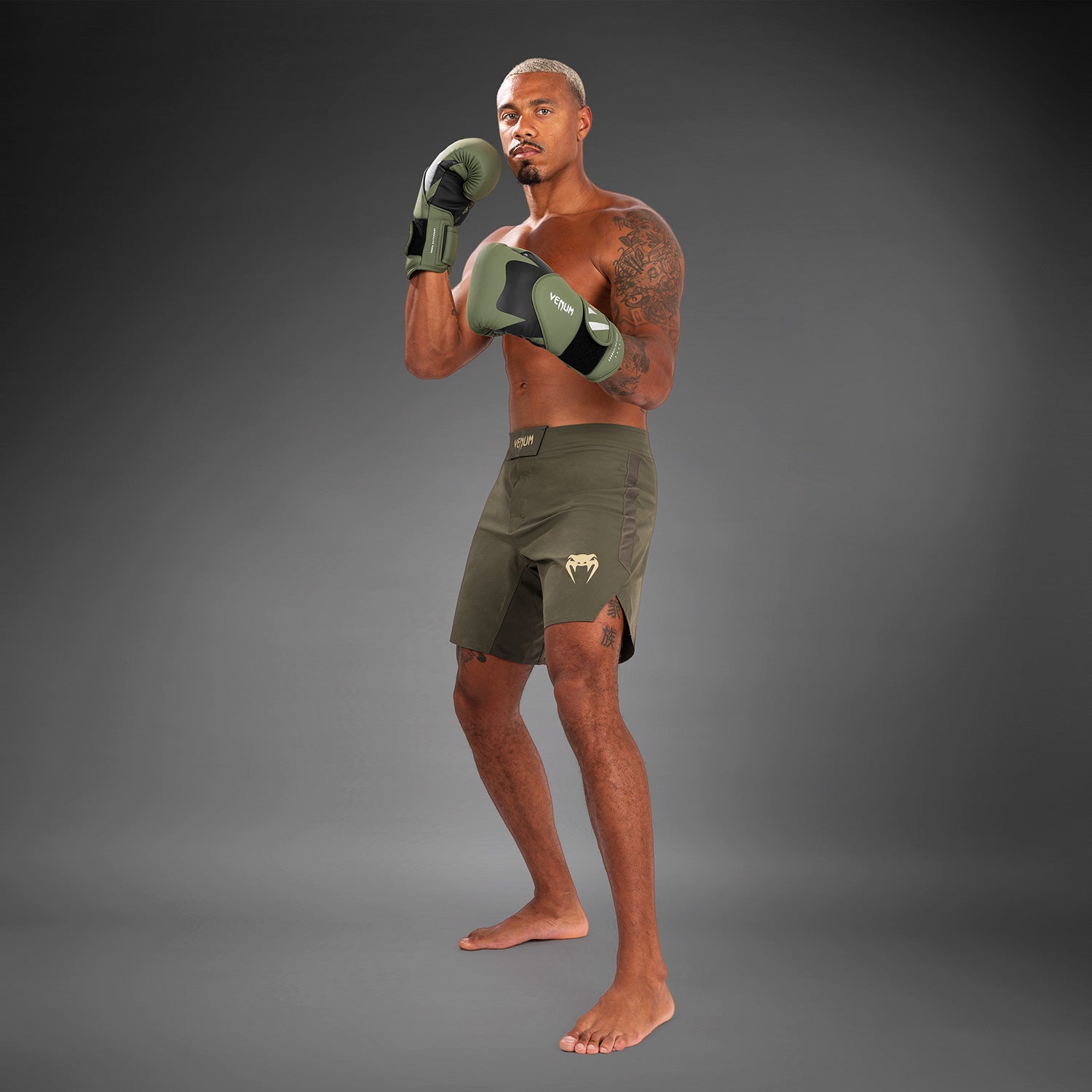 Venum Contender Men's MMA Fight Shorts - Lightweight & Breathable Khaki Training Shorts for Boxing, Muay Thai & BJJ - Perfect for Gym Workouts & Combat Sports