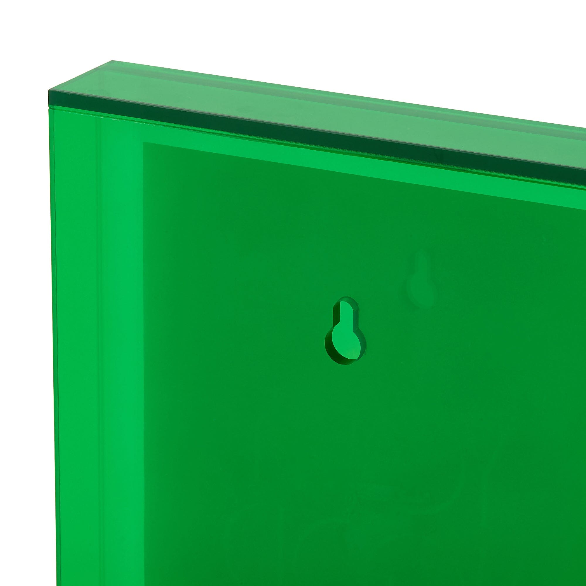 Vibrant Green Acrylic Display Frame Box - Large Size for Home Decor, Office Organization & Gift Packaging