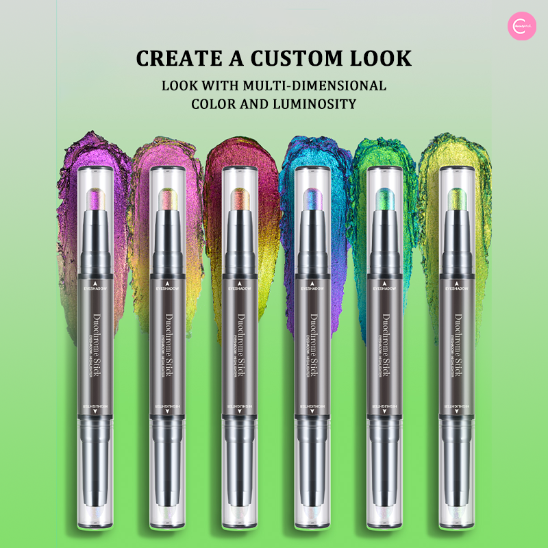 CHARMACY Dual Ended Chameleon Eyeshadow Stick - Long Lasting Creamy Eye Makeup for Day & Night - Perfect for Party, Date & Everyday Wear