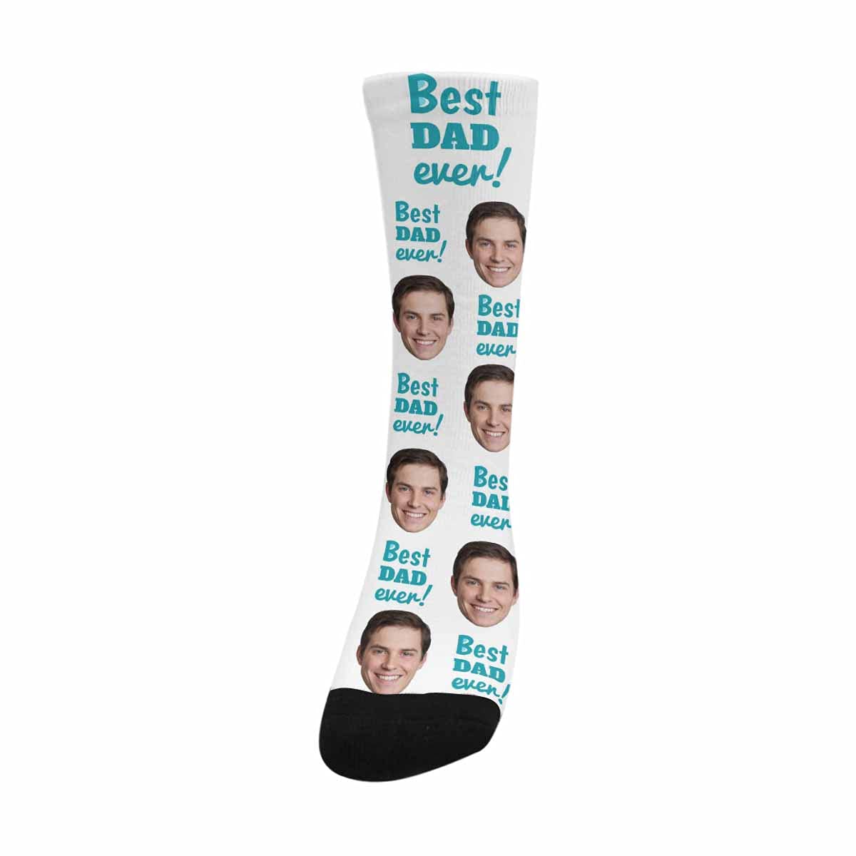 Custom Face Socks for Men - Personalized Father's Day Gift - Best Dad Ever Socks - Funny Novelty Socks for Gifts, Birthdays & Special Occasions