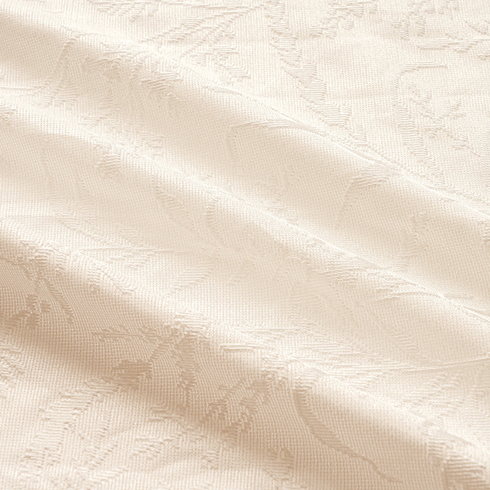 Elysia Mirage Ivory Floral White Sheer Double-Sided UV Blocking Curtains - Lightweight Breathable Custom Drapes for Living Room, Bedroom & Nursery