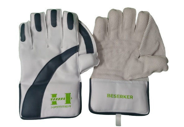 Hammer Beserker Cricket Wicket Keeping Gloves - Premium Leather Protection for Wicket Keepers | Perfect for Practice & Matches