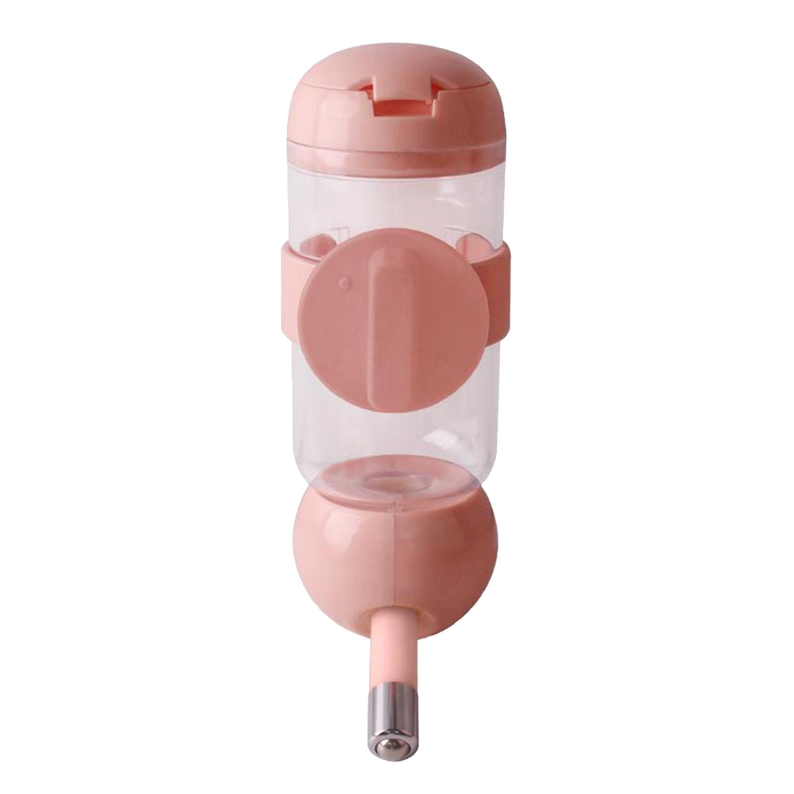 Lyla Automatic Pet Water Bottle with Feeding Function - 350ml Pink, Portable Dog & Cat Water Dispenser for Travel, Hiking, and Outdoor Adventures