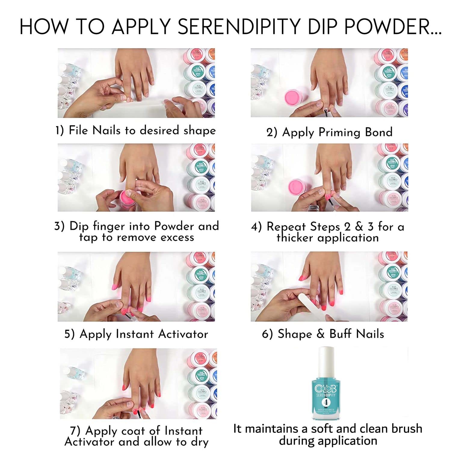 Color Club Dip Powder Nail Kit - Serendipity Manicure Mermaid's Tail Blue | DIY Gel Nail Polish for Salon-Quality Manicures at Home | Perfect for Parties, Weddings & Special Occasions