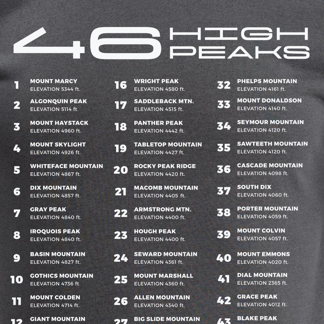 ADK High Peaks Performance Sport Tee - Moisture Wicking Hiking & Outdoor Activewear for Men & Women | Perfect for Trail Running, Camping & Adventure Travel