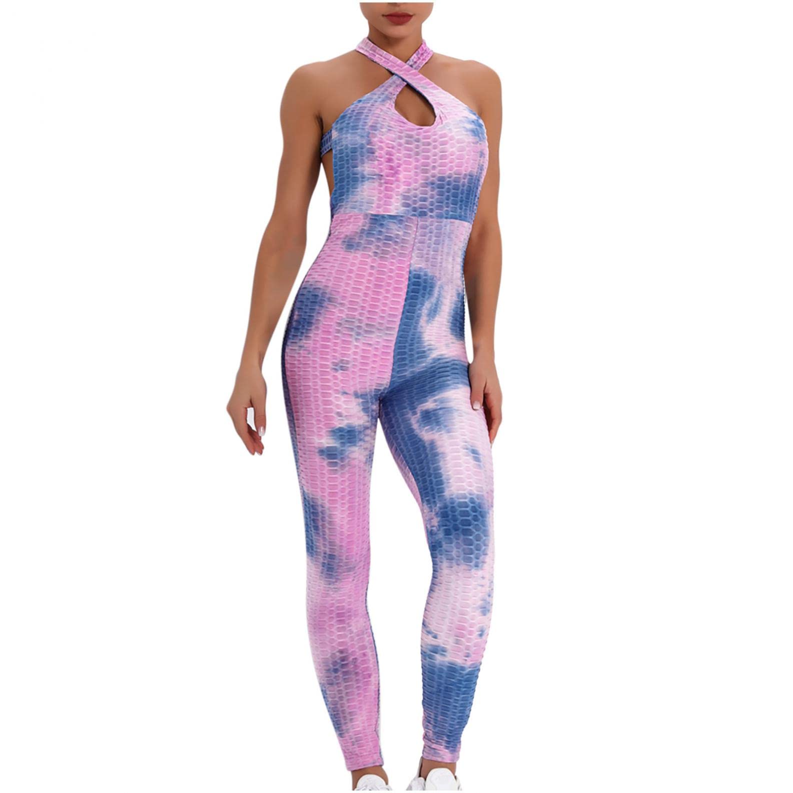 Women's Tie-Dye Yoga Pants - High Waisted Slim Fit Bubble Siamese Stitching for Workout & Lounge | Perfect for Yoga, Gym, and Casual Wear