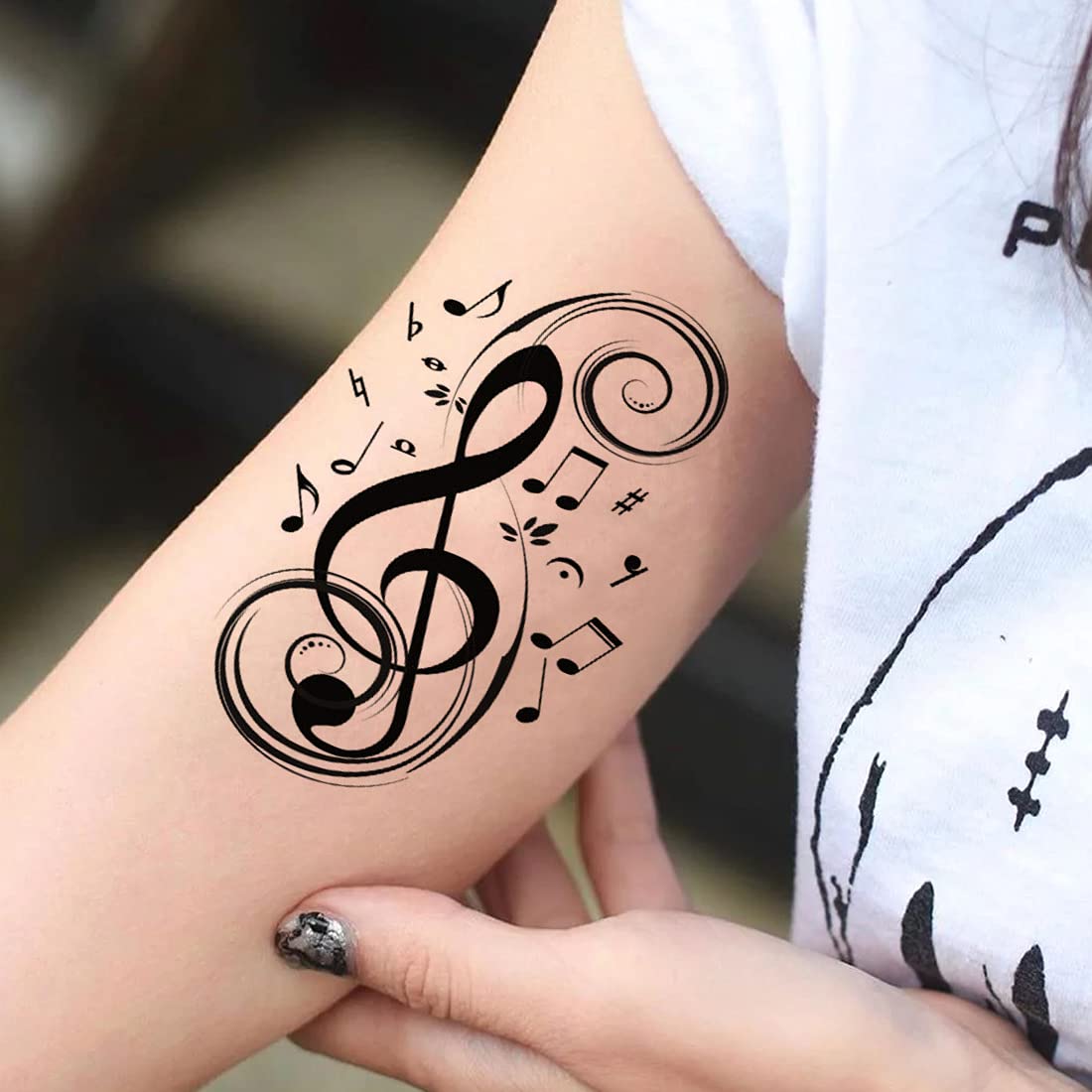 Waterproof Temporary Tattoos for Men & Women - Music Inspired Body Art for Concerts, Festivals & Parties