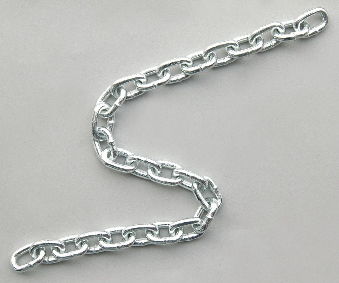 Heavy Duty Dayton Chain 100 ft - 390 lb Capacity for Towing, Lifting & Securing Loads - Industrial & Construction Use