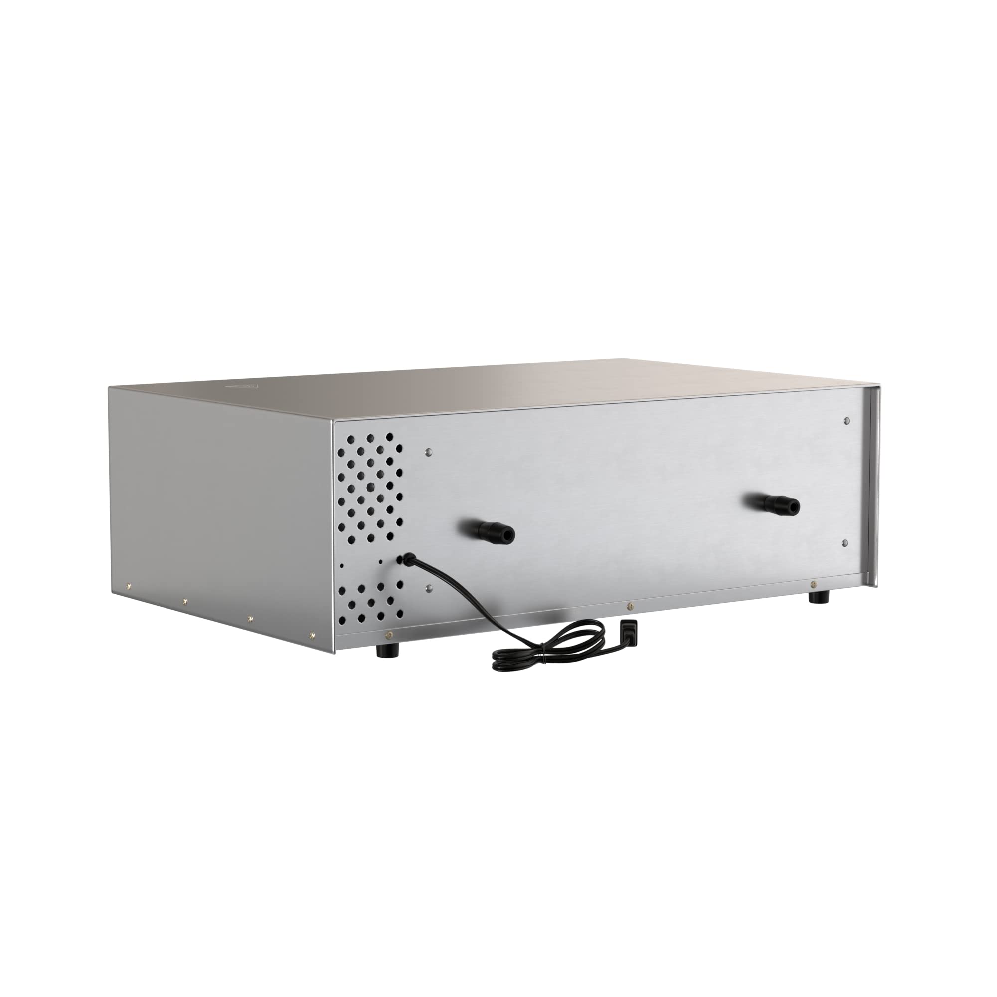 KPO16TSGL Commercial Stainless Steel Countertop Pizza & Snack Oven - Adjustable Thermostat, Glass Door, 120V 1700W - Perfect for Pizzerias, Cafes & Home Kitchen Use