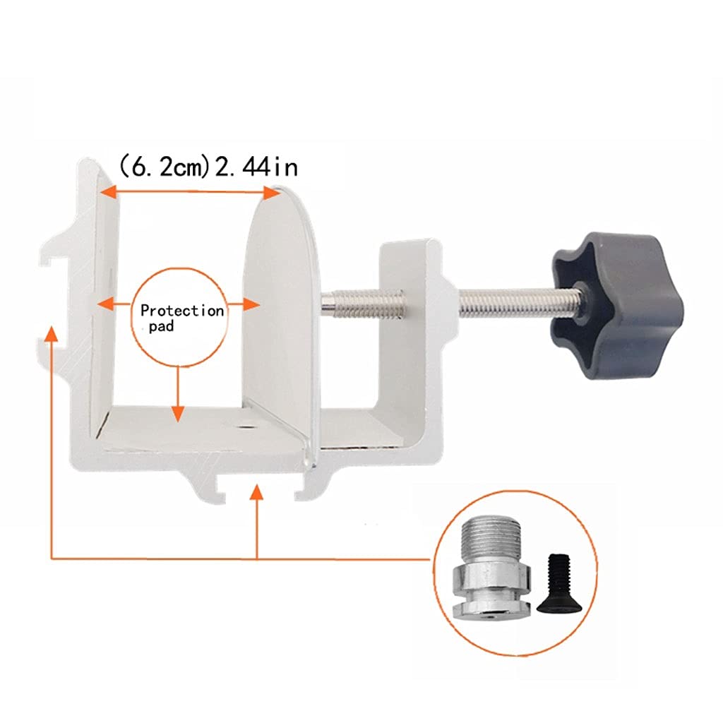 Adjustable Gooseneck Projector Stand - 360° Flexible Carbon Steel & Aluminum Alloy Clip Mount for Bedside or Desktop (Large Size) - Perfect for Home Theater, Office Presentations & Outdoor Movie Nights