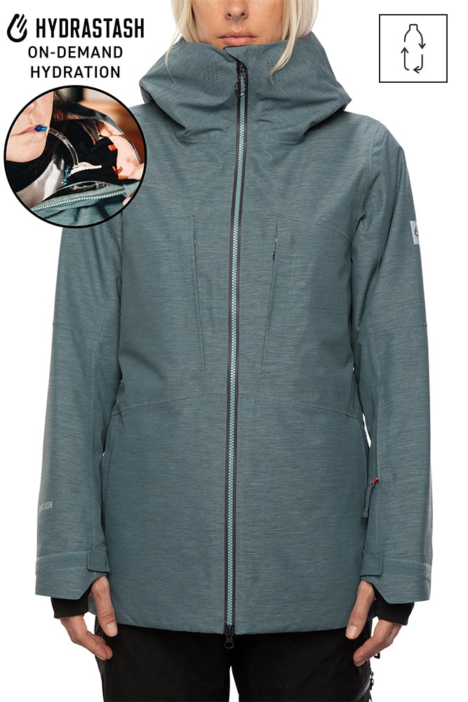 686 Women's GLCR Hydrastash Oasis Insulated Jacket 2021 - Waterproof Winter Coat for Skiing, Snowboarding & Outdoor Activities