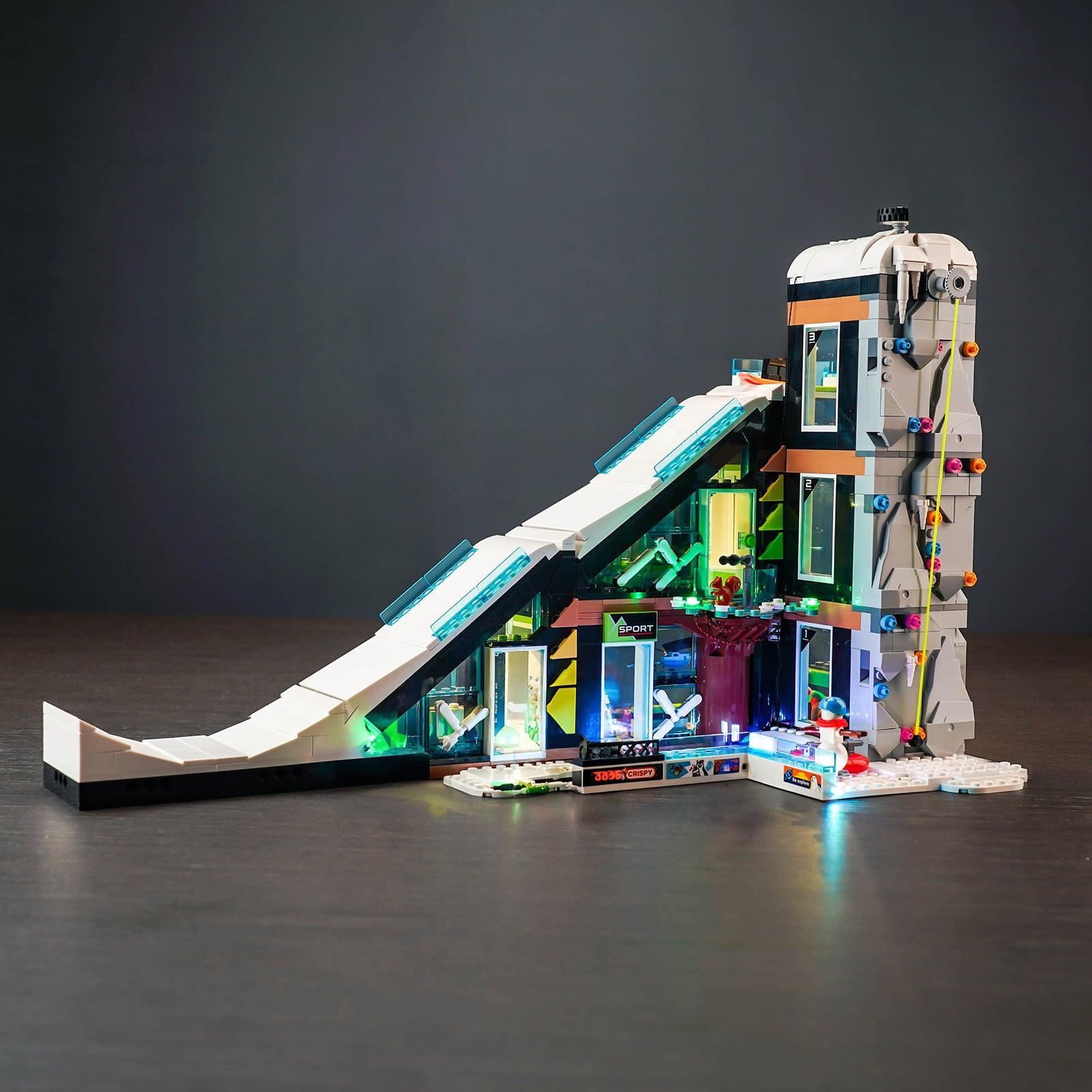 Best LED Light Kits for LEGO City Ski & Climbing Center 60366 - DIY Lighting Upgrade for LEGO Buildings - Perfect for Night Displays & Model Photography