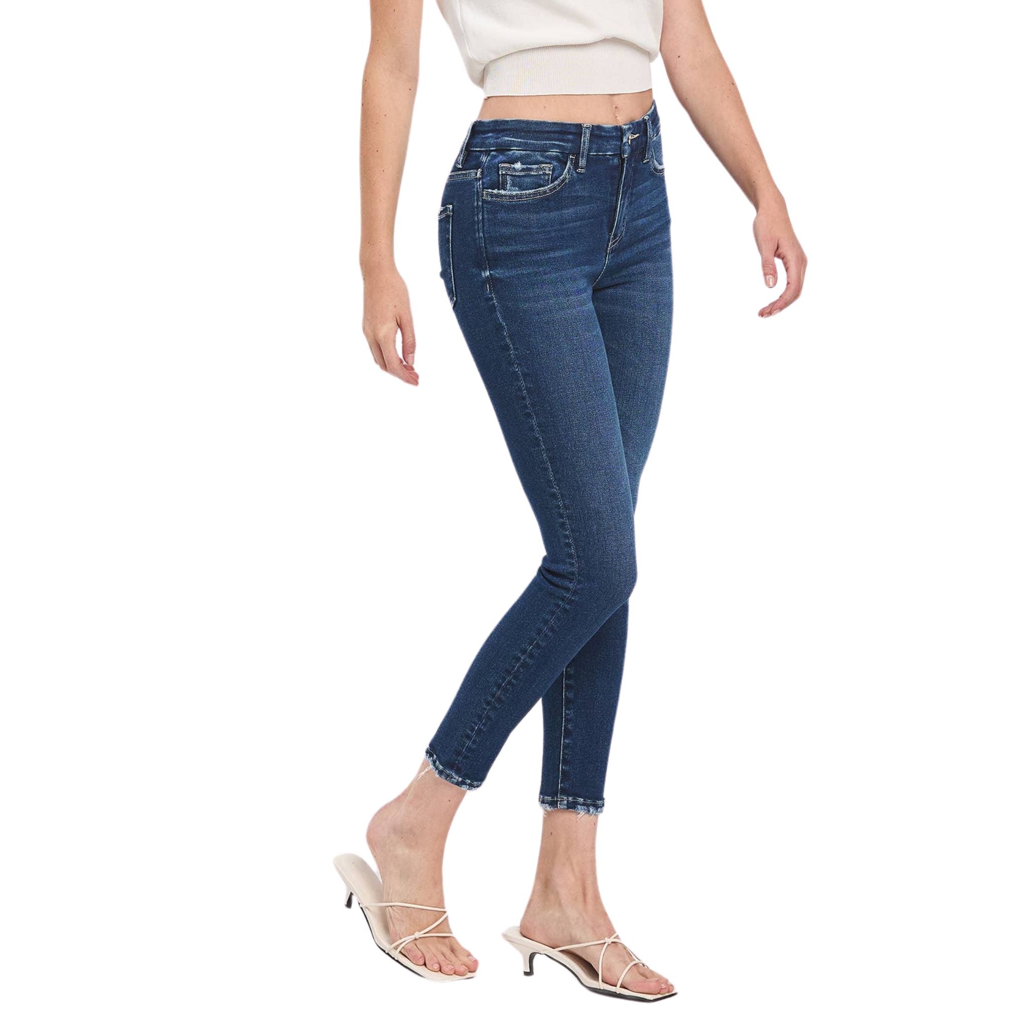 Best High Rise Skinny Jeans for Women - Dark Wash Denim Pants, Slim Fit Stretch Comfort, Trendy Casual & Work Outfits