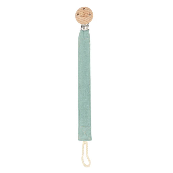 Safe & Stylish Playground Fabric & Beech Wood Pacifier Clip for Babies - Durable Teether Holder for Strollers, Car Seats & Baby Gear (Assorted Colors)