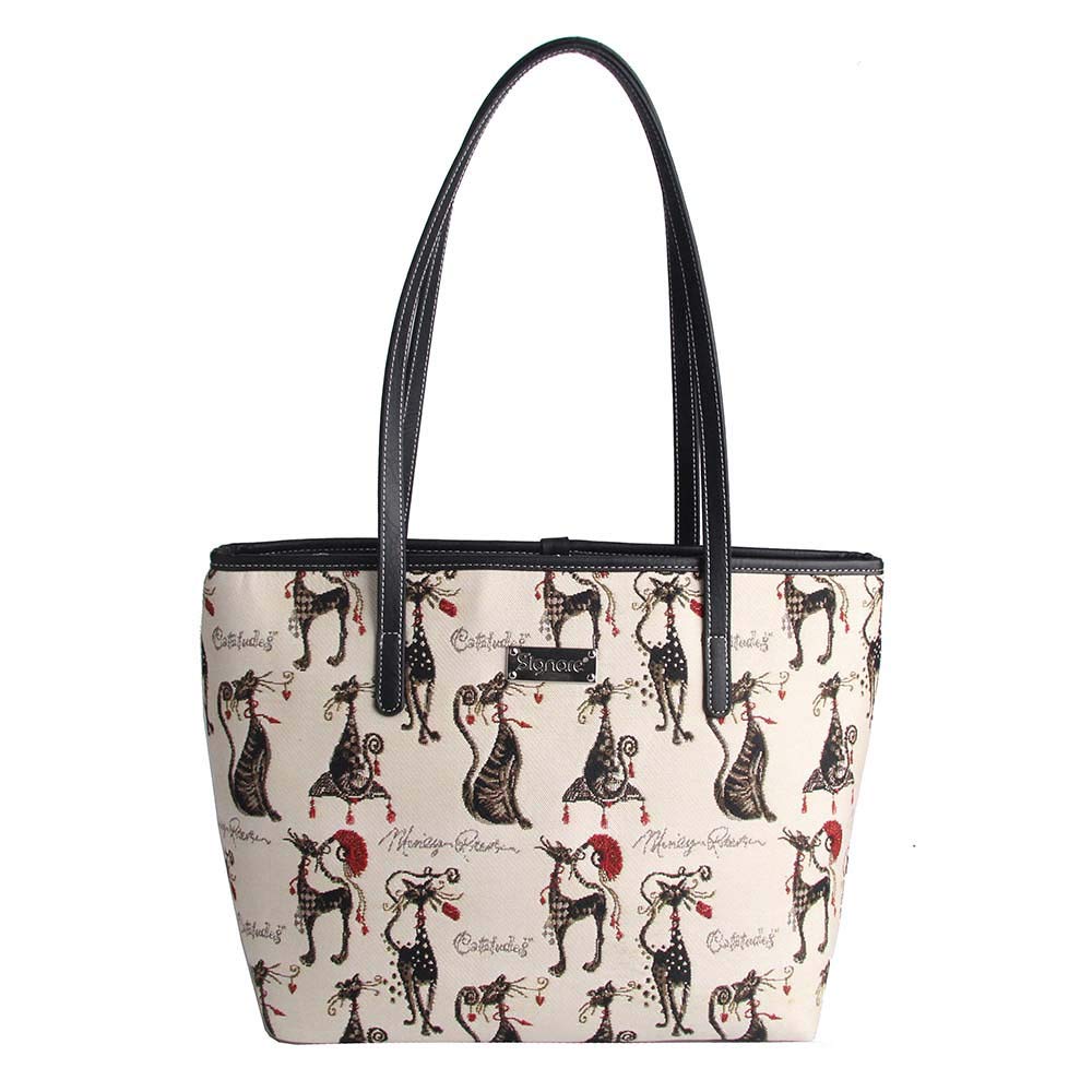 Signare Women's Tapestry Shoulder Tote Bag - Stylish Handbag for Work, Travel & Daily Use - Durable Canvas Purse for Commuting, Shopping & Weekend Outings