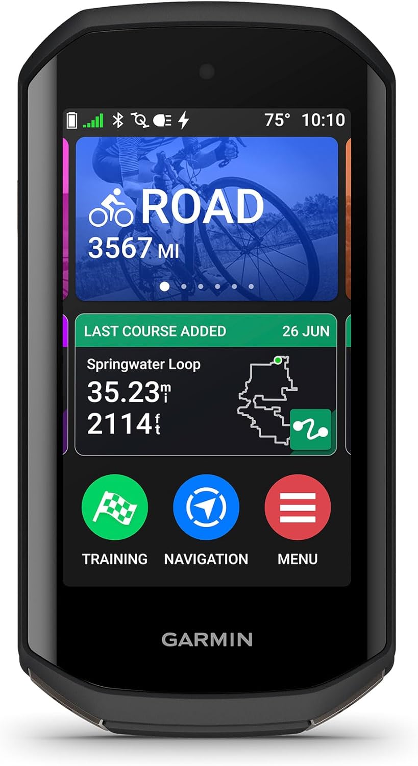 Garmin Edge 1050 GPS Bike Computer - Advanced Cycling Performance Tracker with Navigation, Heart Rate & Training Metrics - Perfect for Road, Mountain & Indoor Cycling