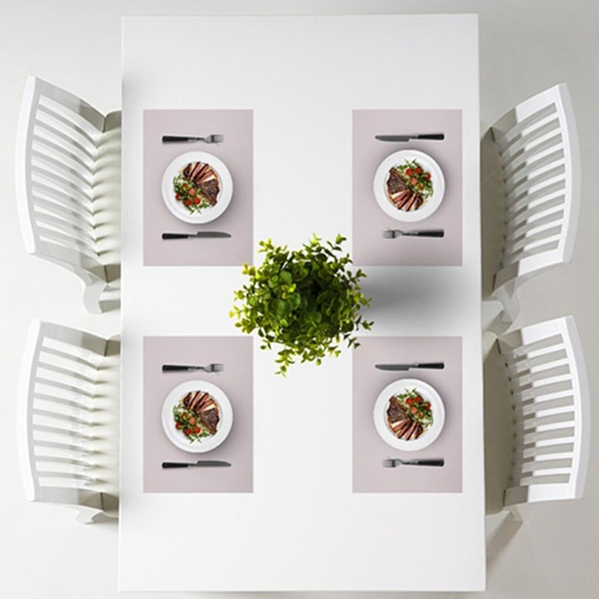 IYYI 4-Pack Silicone Placemats for Kids - Waterproof, Heat Resistant, Non-Slip Table Mats for Dining - Easy to Clean - Perfect for Family Meals, Parties & Daily Use