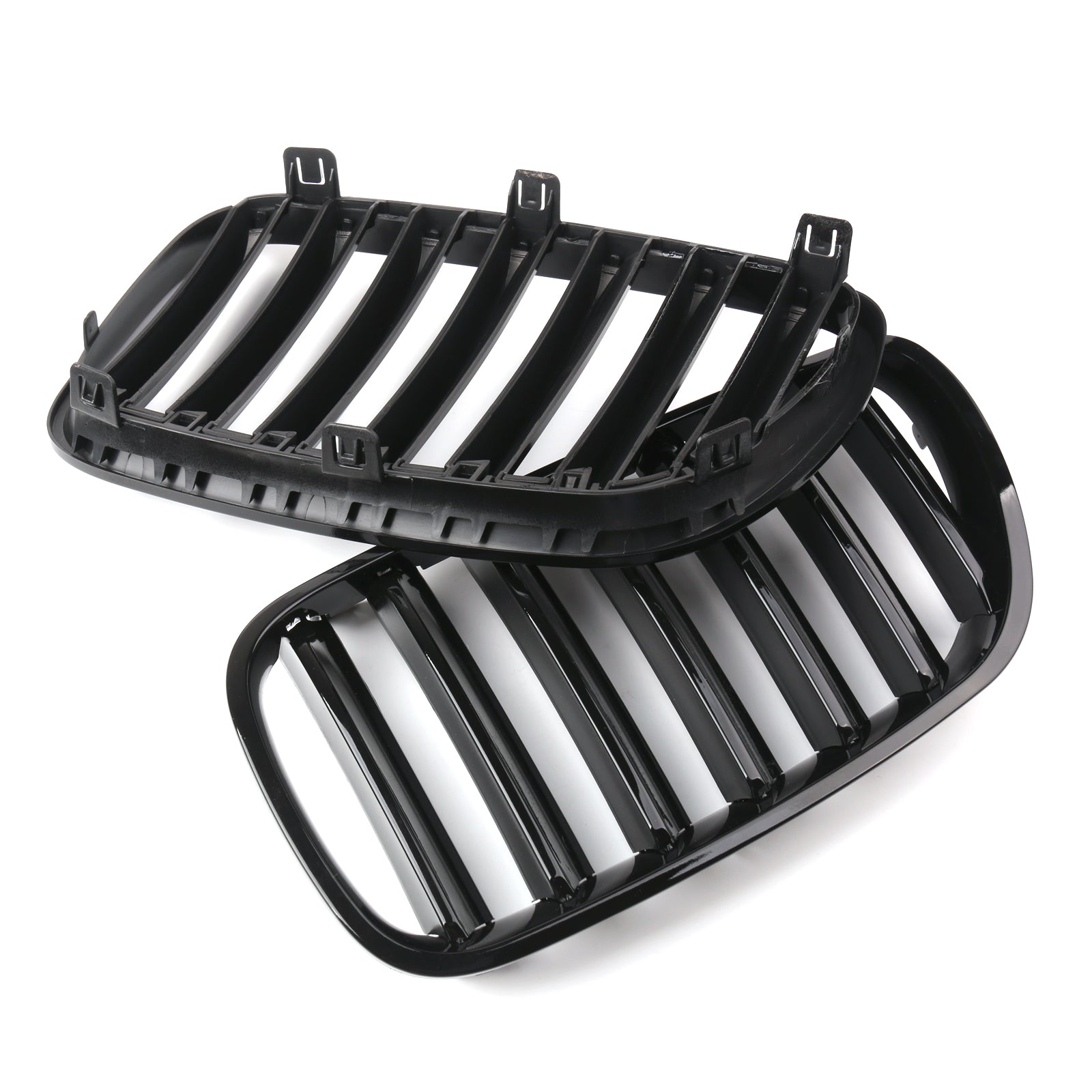 Black Front Bumper Grille Replacement for BMW E83 X3 LCI Facelift (2007-2010 Models) - Perfect Fit, Durable ABS Plastic - Upgrade Your Vehicle's Style & Protection for Daily Driving and Off-Road Adventures