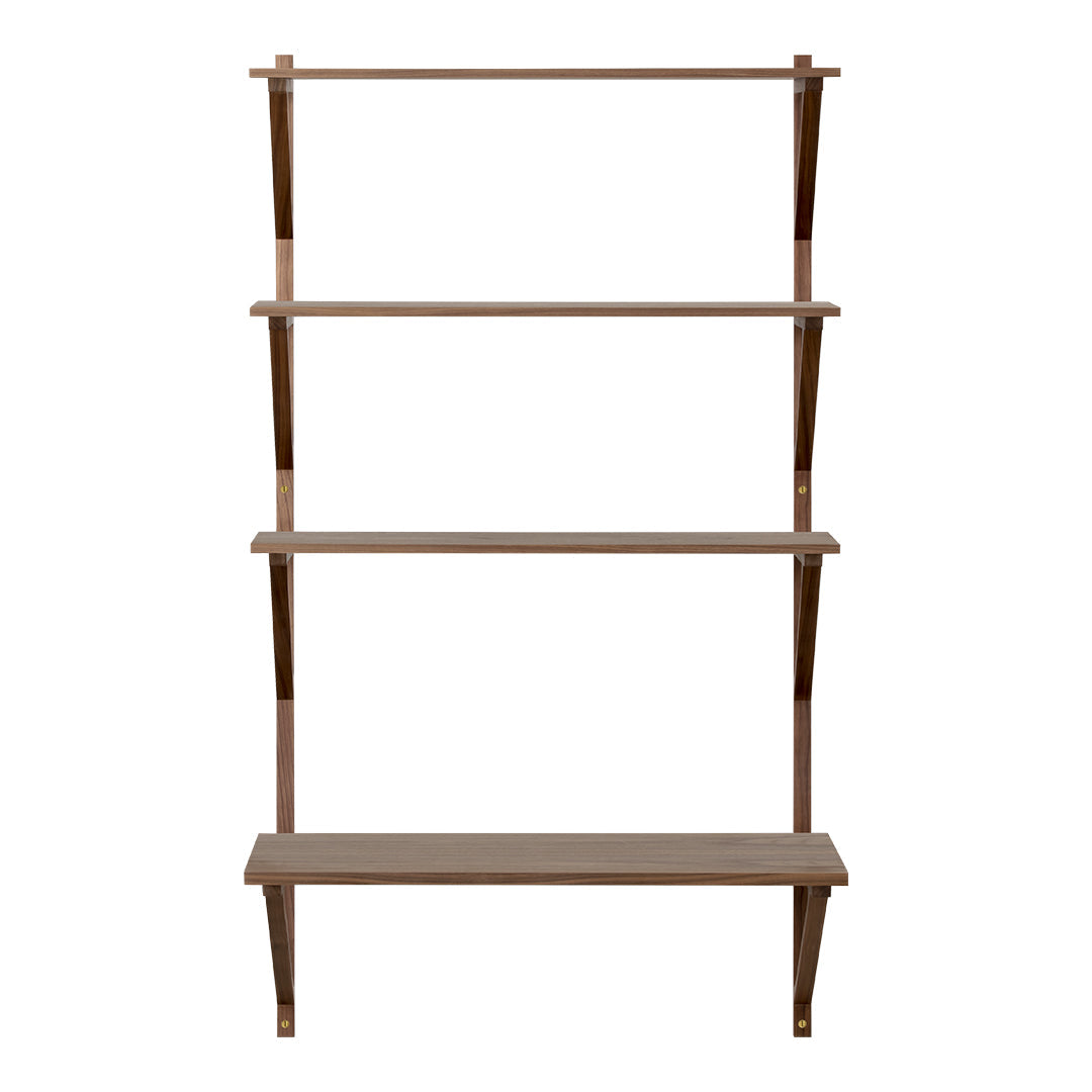 BM29 Wide Shelf with Built-in Desk - Perfect for Home Office, Dorm Room & Small Space Organization