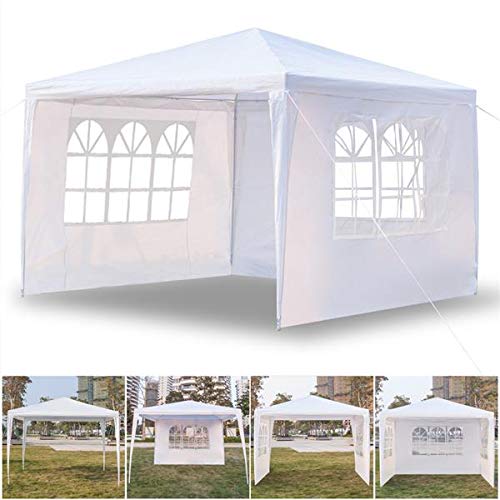 3x3m Waterproof Commercial Canopy Tent with Spiral Tubes - Heavy Duty Gazebo for Wedding, Camping, Parking, Patio & Garden Parties | Perfect for Outdoor Events, Market Stalls & Backyard Gatherings
