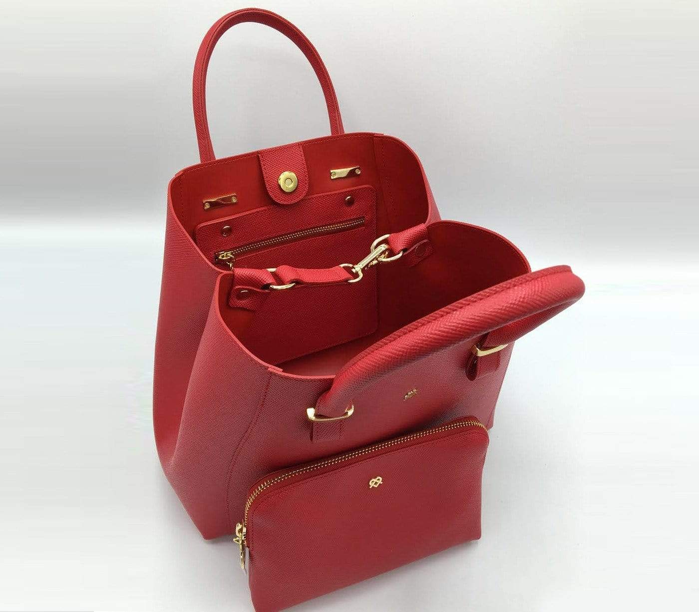 Jane Vegan Leather Handbag for Women - Stylish Red Crossbody Purse | Perfect for Work, Travel & Everyday Use