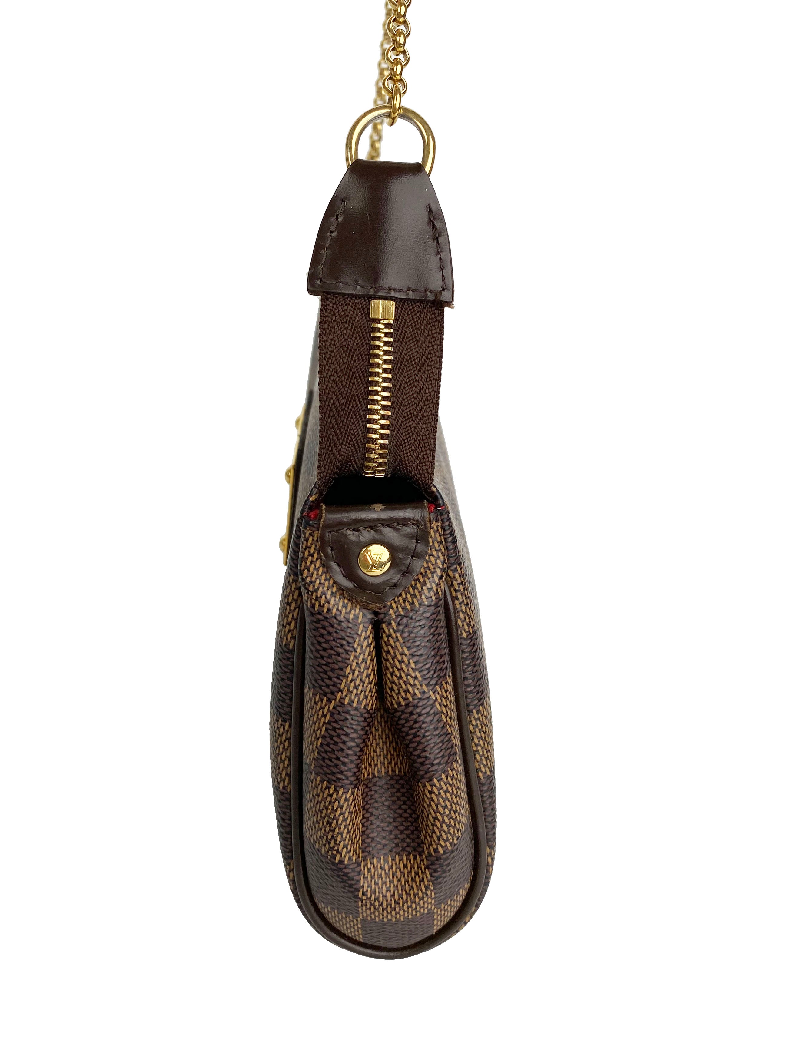 Authentic Louis Vuitton Eva Damier Ebene Crossbody Bag - Luxury Shoulder Purse for Women | Perfect for Date Night, Travel & Everyday Use