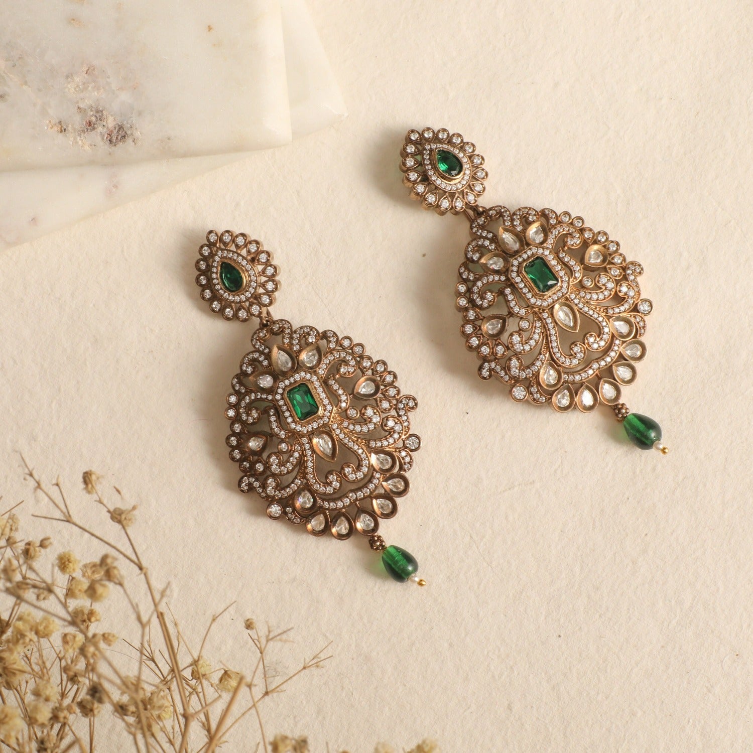 Briar Nakshatra CZ Crystal Chandelier Earrings for Women - Elegant Dangle Drop Earrings for Party, Wedding & Evening Wear - Hypoallergenic Fashion Jewelry Gift