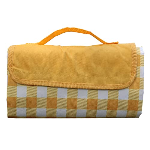 Yellow and White Plaid