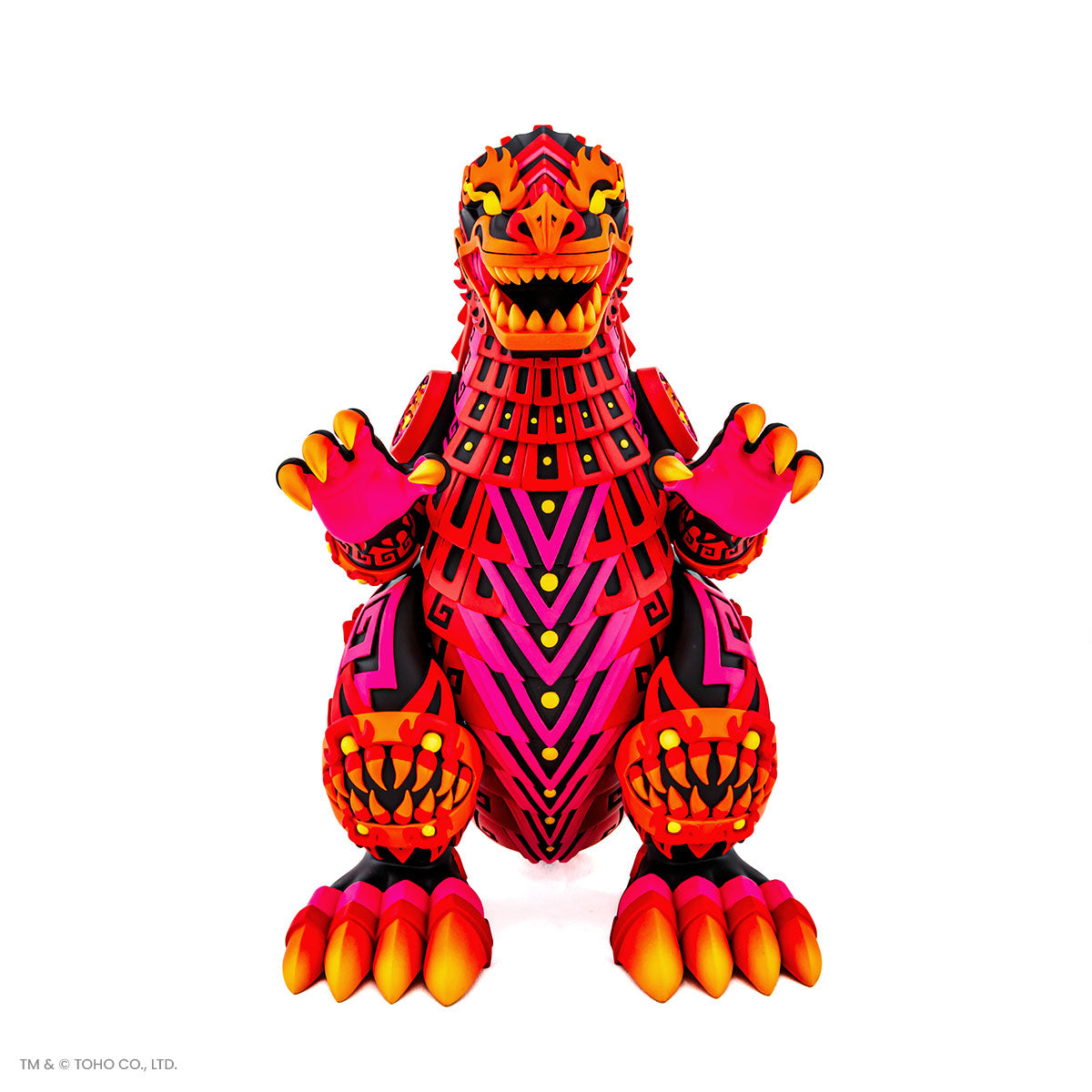Godzilla Vinyl Designer Figure by Urban Aztec - Burning Variant Timed Edition - Collectible Toy for Anime Fans, Home Decor & Gift for Movie Lovers