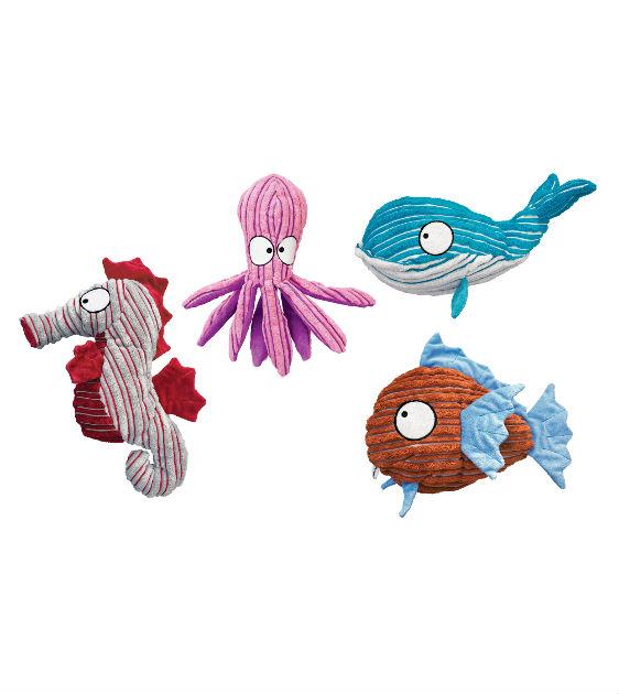 Kong Cuteseas Octopus Plush Dog Toy - Soft & Durable Chew Toy for Small & Medium Dogs - Perfect for Playtime, Training & Cuddling