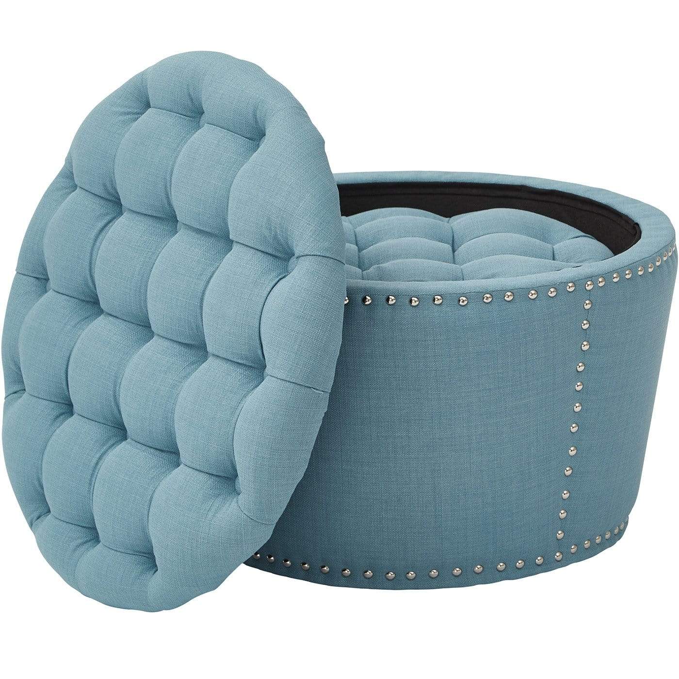 Office Star OSP Accents Lacey Tufted Storage Set [SB239] - Stylish Fabric Storage Bins for Home Office Organization, Closet Storage & Nursery Decor