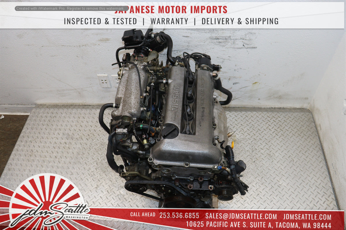 JDM SR20 Nissan Primera Sentra G20 2.0L 4-Cylinder Non-Turbo Engine Silver Top SR20DE - High-Performance Replacement for Nissan Models, Perfect for Engine Swaps & Restorations