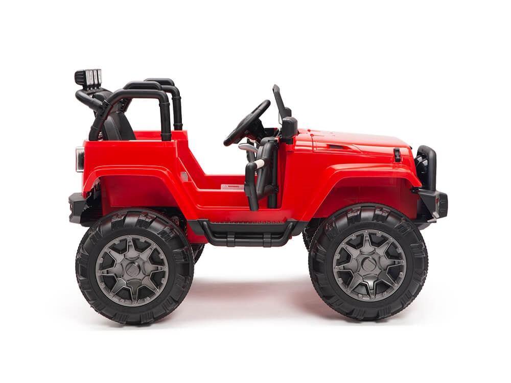 12V Kids Ride On Truck with Big Wheels - Remote Control Battery Powered Toy Car for Boys & Girls - Perfect for Outdoor Play, Birthday Gifts, and Backyard Adventures (Red)