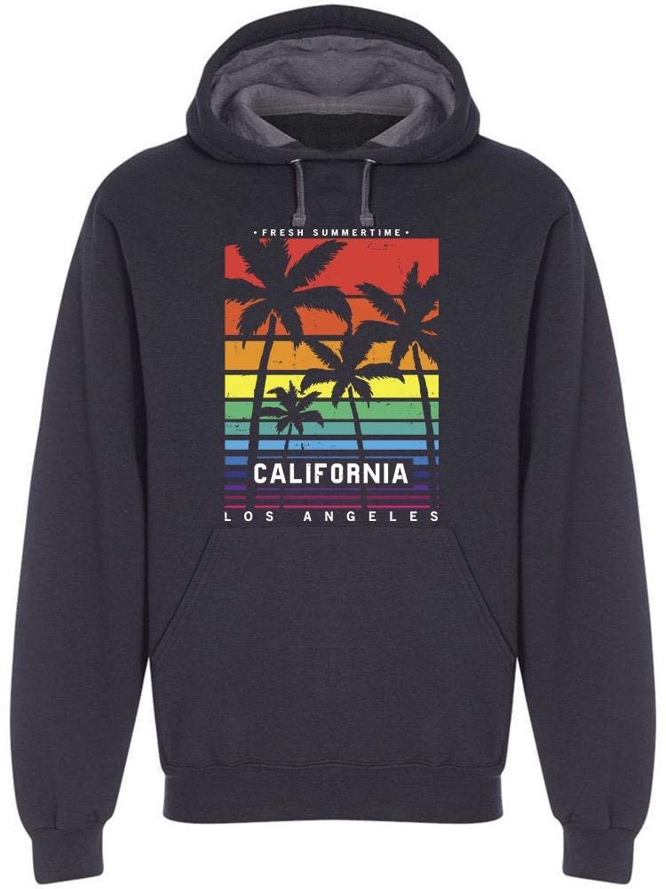 California Fresh Summer Time Hoodie for Men - Lightweight & Comfortable Pullover for Casual Wear, Outdoor Activities & Travel