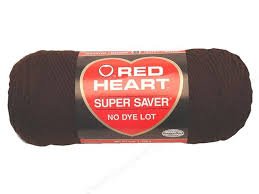 Red Heart Super Saver Yarn - Coffee Brown (7 oz) | Soft Acrylic Yarn for Knitting & Crocheting | Perfect for Blankets, Scarves, Hats & DIY Crafts