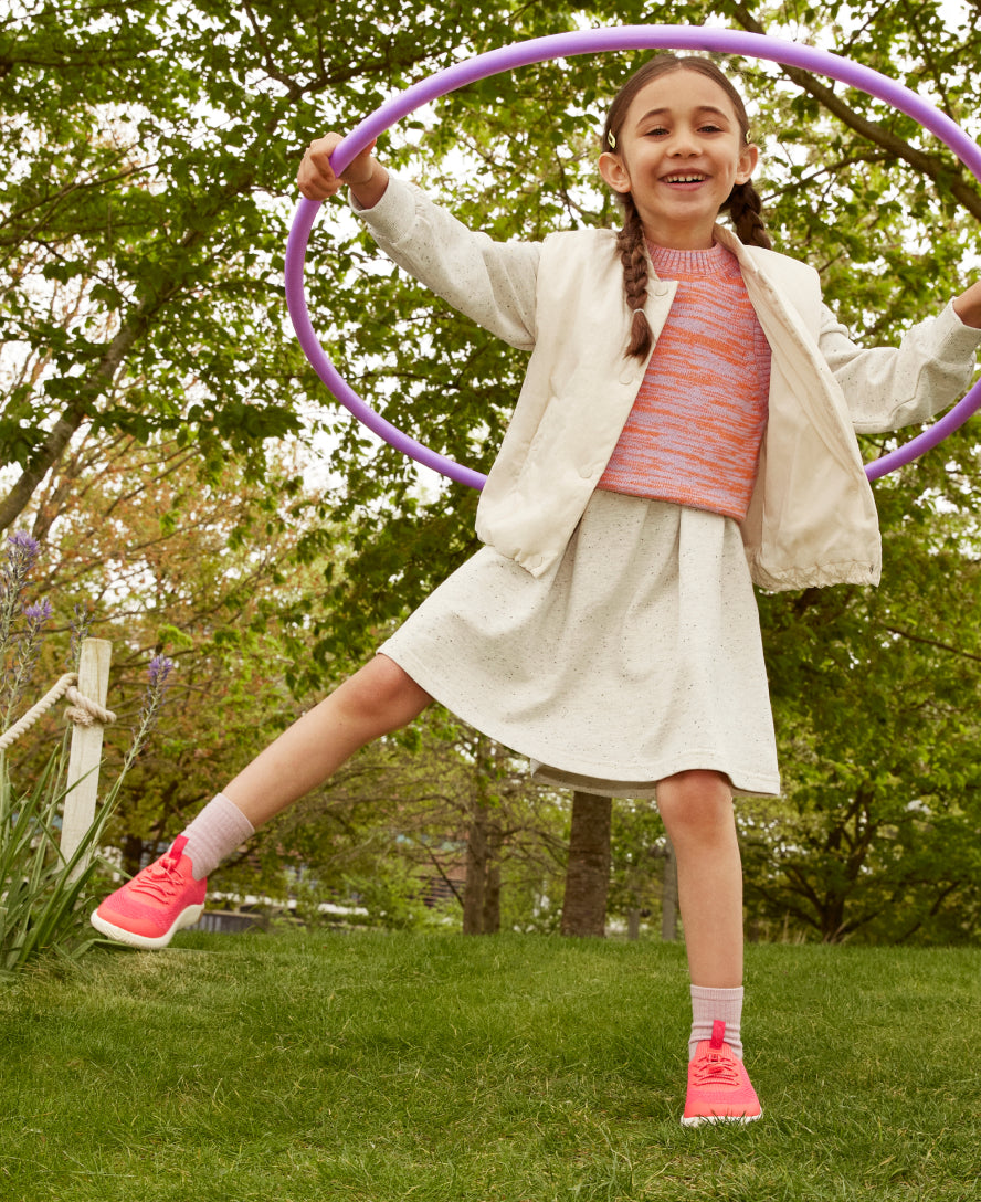 KNX Knit Sneakers for Toddlers & Little Kids - Breathable Comfort Shoes in Iguana Green & Evening Primrose | Perfect for Playtime, School & Everyday Wear