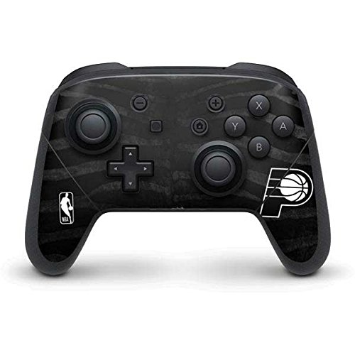 Officially Licensed NBA Indiana Pacers Black Animal Print Gaming Skin Decal for Nintendo Switch Pro Controller - Custom Protective Cover for Gaming Enthusiasts