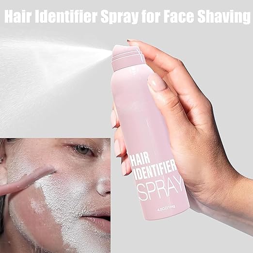 Best Hair Identifier Spray for Women's Face Shaving & Dermaplaning - Skin & Body Hair Detection Spray with Razors | Perfect Gift for Women | Ideal for At-Home Facial Hair Removal & Pre-Shave Preparation
