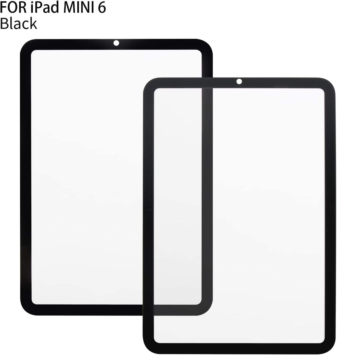 iPad Mini 6th Generation Front Glass Replacement Kit - Compatible with iPad Mini 6 (A2567, A2568, A2569 Models) - 8.3 Inch Outer Screen Panel Repair Part with Free Tools (Not LCD/Touch Digitizer) - Perfect for DIY Screen Repair at Home or Office