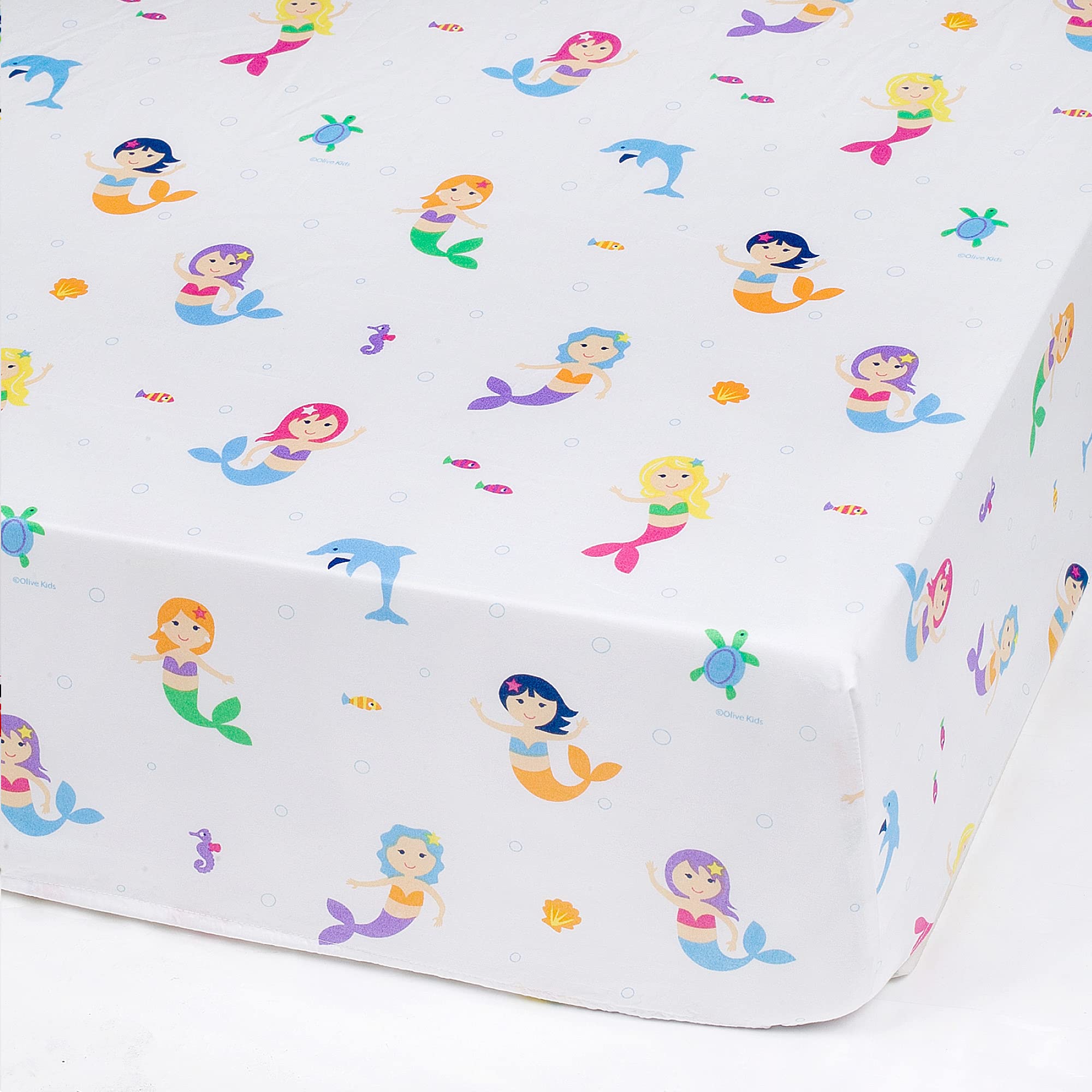 Wildkin Kids 5-Piece Twin Bed in a Bag - Microfiber Bedding Set with Comforter, Sheets & Pillowcases for Boys & Girls (Mermaids Design) - Perfect for Kids' Bedrooms, Sleepovers & Dorm Rooms