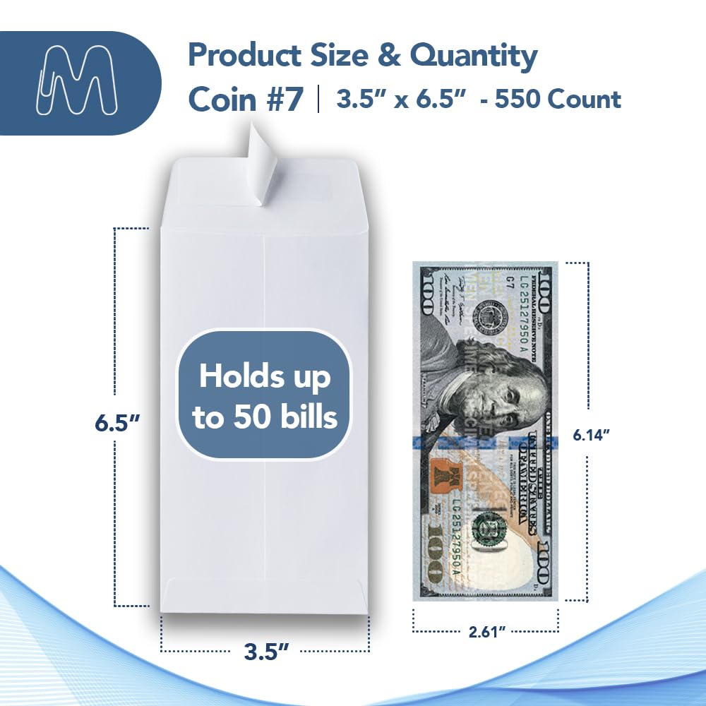 MOS #7 Coin Envelopes 3.5