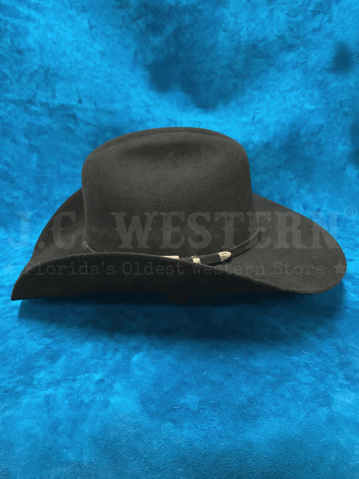 Premium Bullhide BACK ROADS 6X 0625BL Wool Cowboy Hat - Black Western Style for Men - Perfect for Rodeo, Ranch Work & Outdoor Adventures