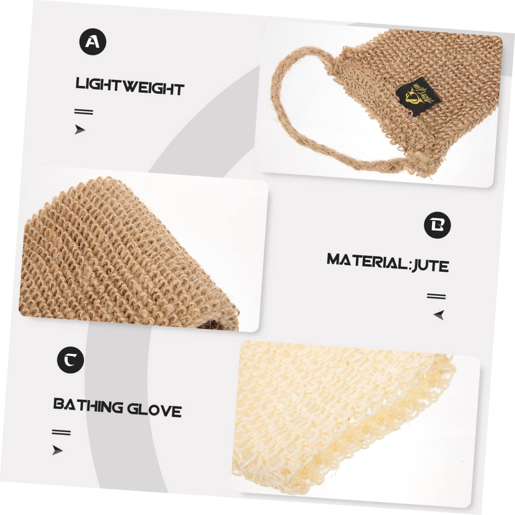 FRCOLOR Exfoliating Glove & Back Scrubber Set - Body Wash Brush with Bubble Maker for Deep Cleansing - Perfect for Shower, Spa & Dry Brushing - Women & Men Skin Care Essentials