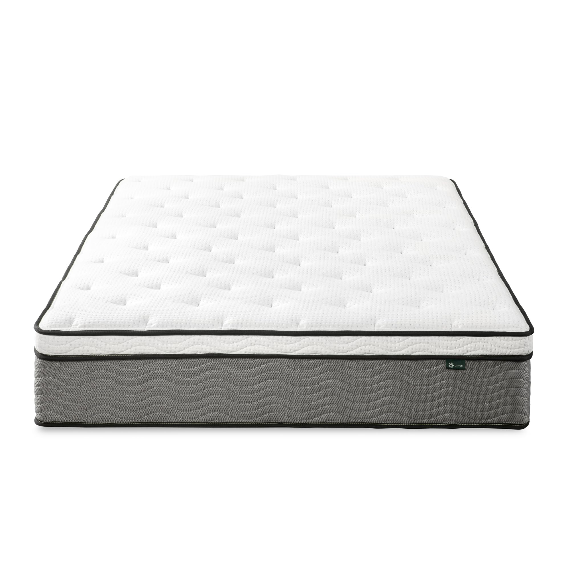 ZINUS 12 Inch True Support Hybrid Mattress - King Size Fiberglass Free Medium Firm Bed with Motion Isolation | CertiPUR-US Certified Foams & Fabric | Boxed Mattress for Master Bedroom & Guest Room