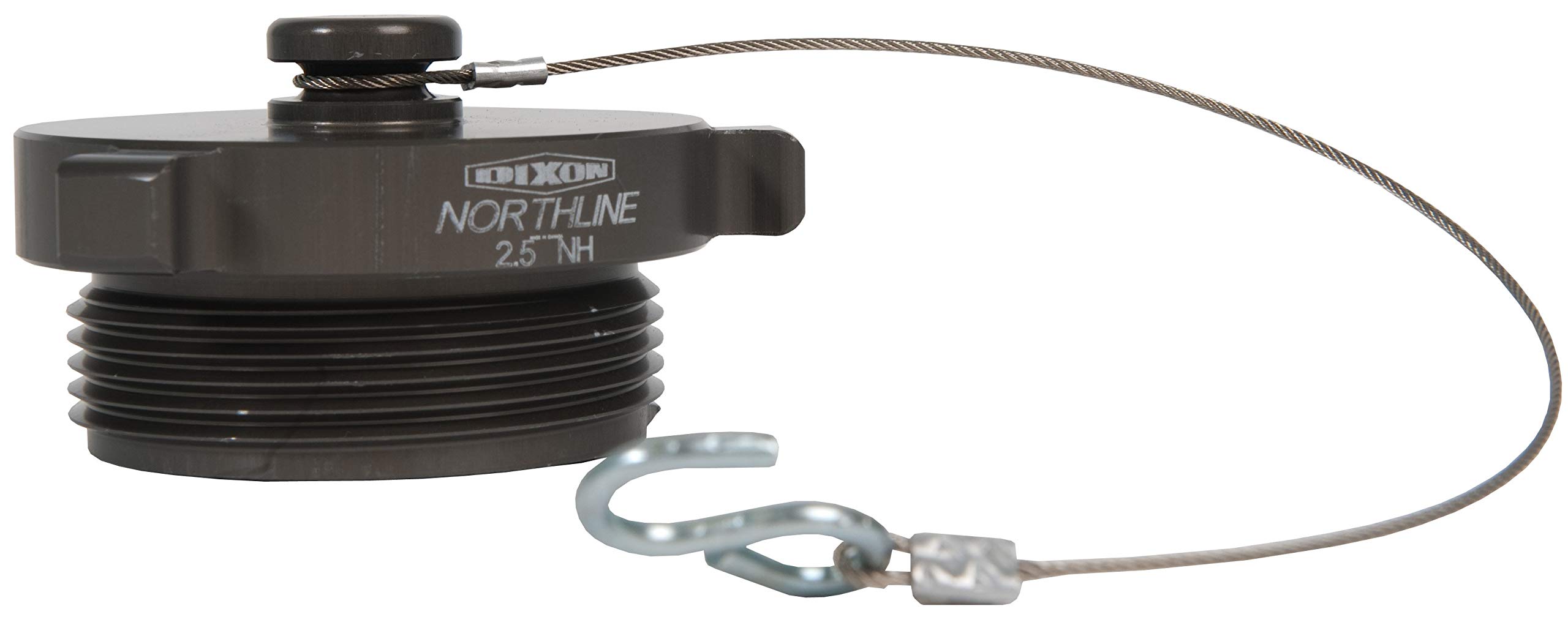Dixon PLUG600F-C 6 Inch Aluminum NST Plug with Cable - Rocker Lug Connector, 6