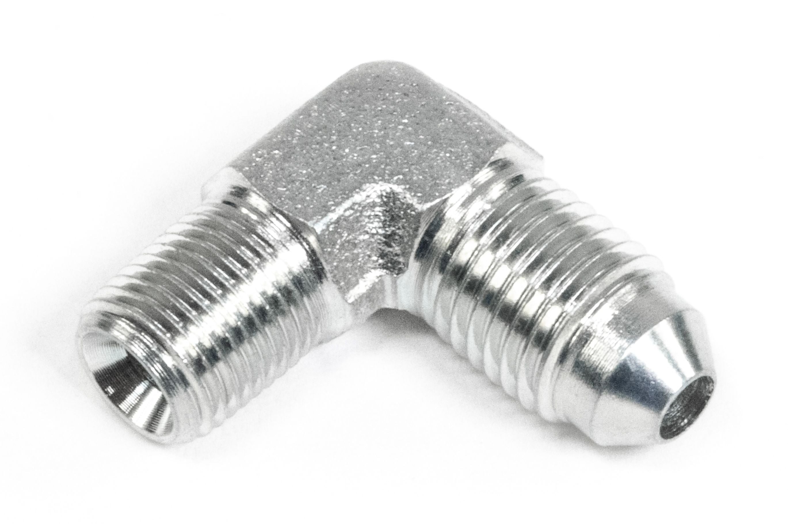 1/8 to 4AN 90 Degree Steel Fitting - High Performance AN Fittings for Fuel, Oil & Coolant Lines in Automotive, Racing & Marine Applications