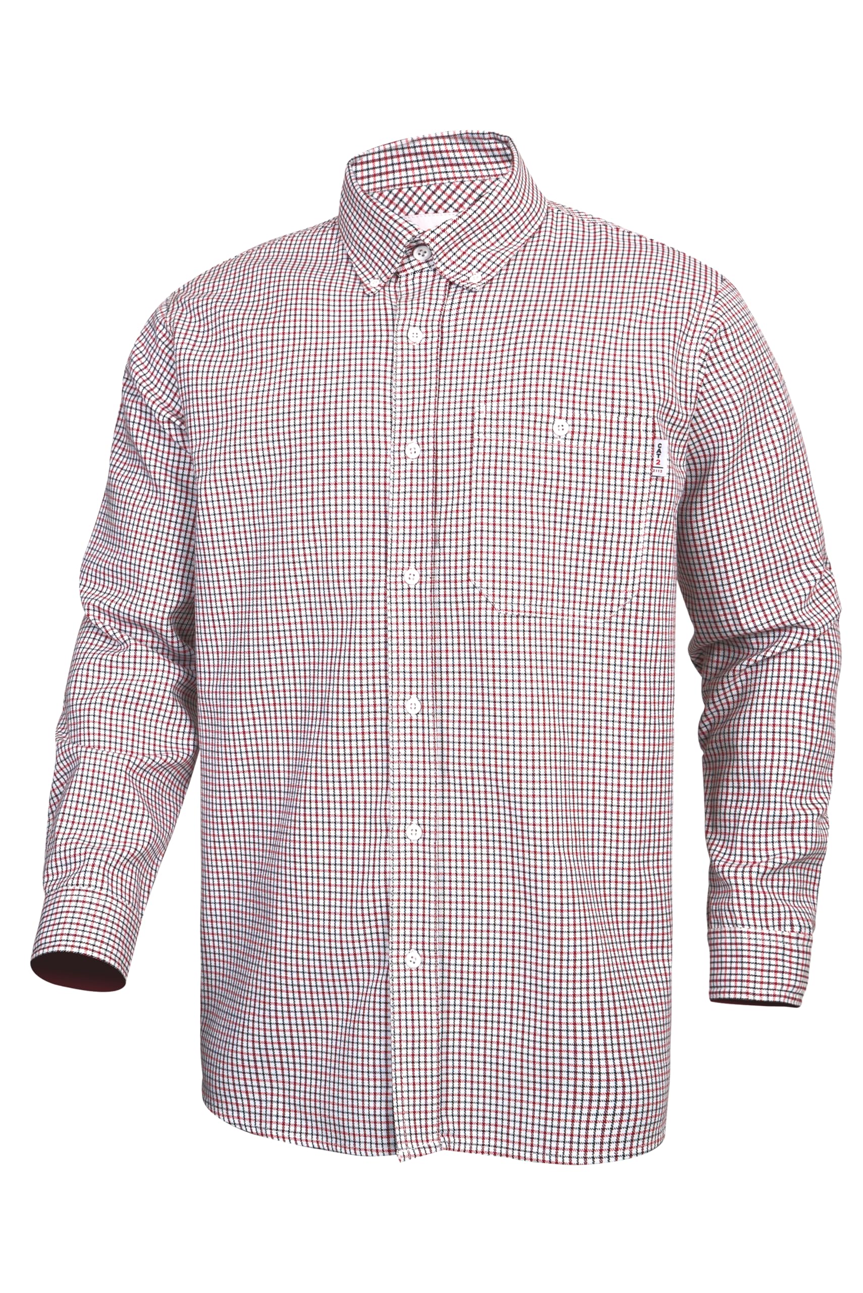 100% Cotton Men's FR Shirts 7.5oz Flame Resistant Work Shirts - NFPA 2112 Certified Fire Retardant Welding Shirts for Construction, Oilfield & Industrial Safety Workwear
