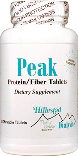 Peak Protein & Fiber Chewable Tablets - High Protein Supplement with Fiber for Digestive Health & Muscle Support - Perfect for Fitness Enthusiasts & Active Lifestyles